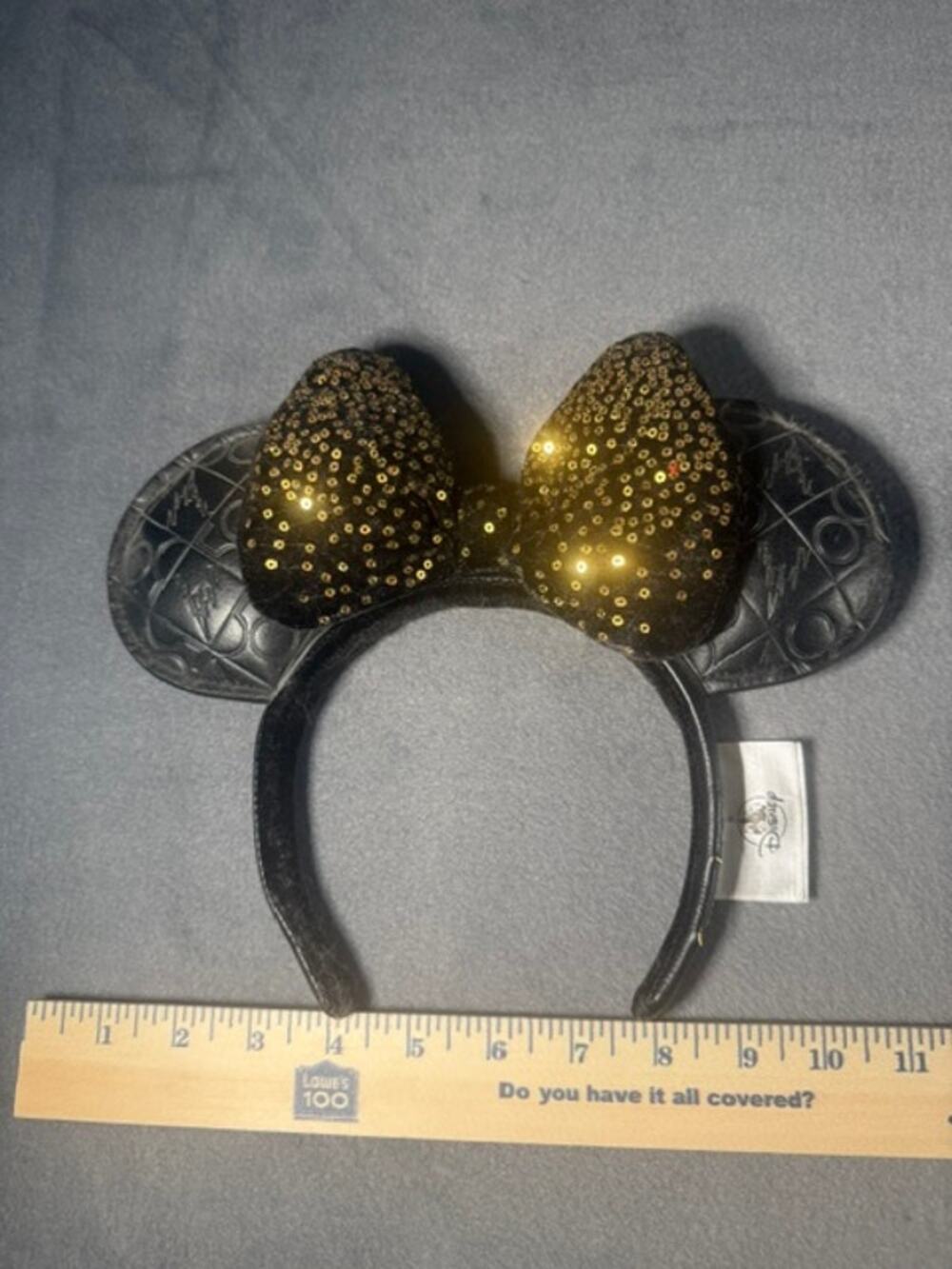 DISNEY WORLD 50TH ANNIVERSARY MINNIE MOUSE EARS ( USED )
